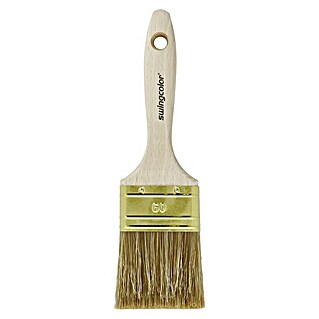 swingcolor Premium Lasur-Flachpinsel (Breite Borsten: 60 mm, Hollestermischung, Naturholz)