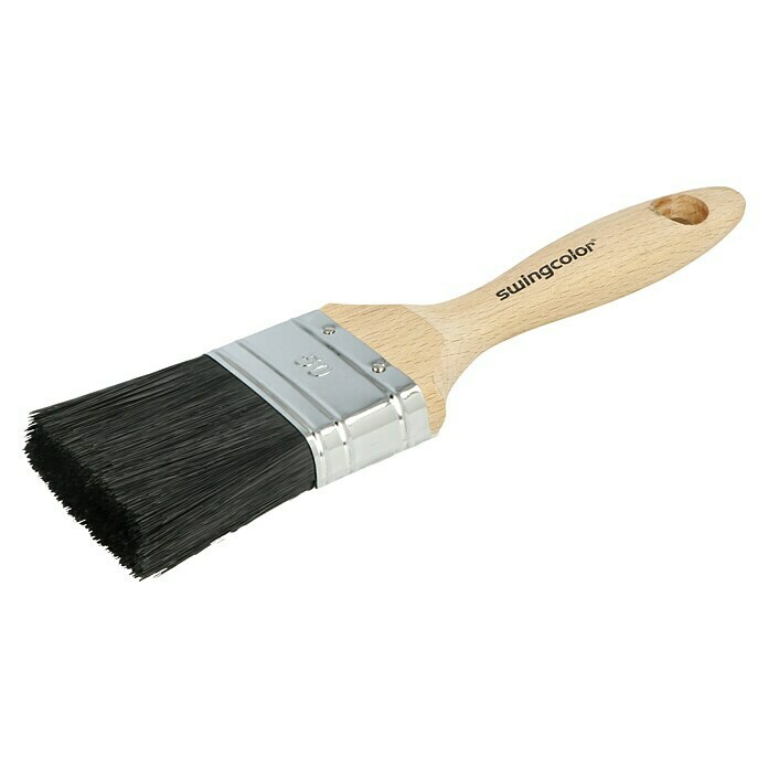 swingcolor Premium Flachpinsel Lack (Breite Borsten: 50 mm, All-in-one-Borsten, Naturholz)