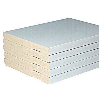 Rufete Rodapié MDF (225 cm x 12 mm x 120 mm, Blanco, 5 ud.)