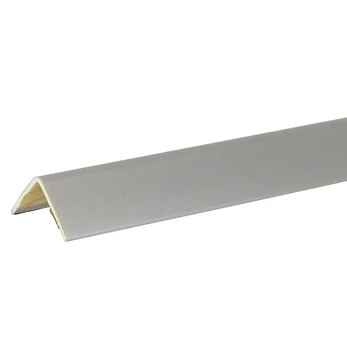 Rufete Perfil de esquina adhesivo PVC - 260 cm x 25 mm x 25 mm - Ángulo de protección de bordes gris, un producto duradero para proteger las esquinas de los daños. Perfecto para uso interior y fácil de instalar.