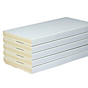 Rufete Rodapié MDF (225 cm x 12 mm x 70 mm, Blanco, 5 ud.) | BAUHAUS