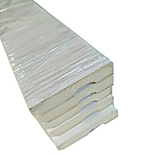 Rufete Pack de zócalo MDF (224 cm x 14 mm x 90 mm, Blanco)