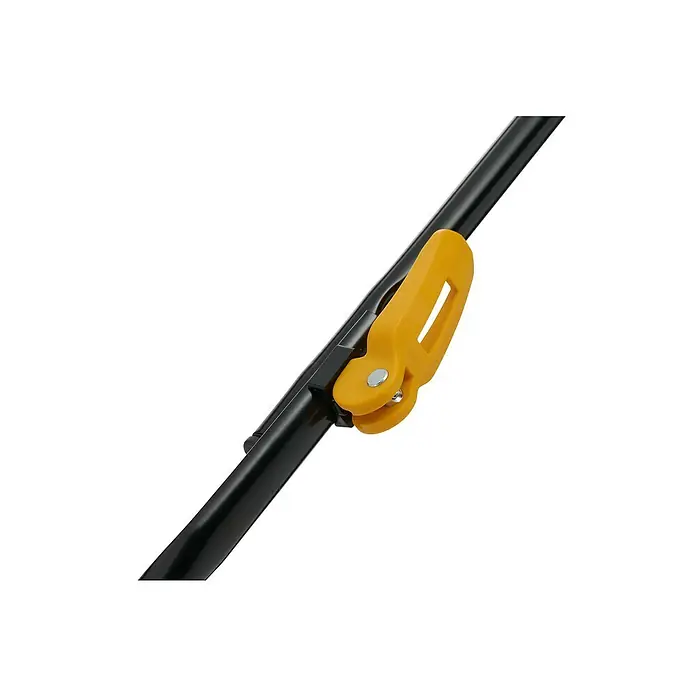 Stiga Elektro-Rasenmäher COMBI 336c - 1.400 W, Schnittbreite: 34 cm - Detailaufnahme eines Rasenmähers mit gelbem Hebel.