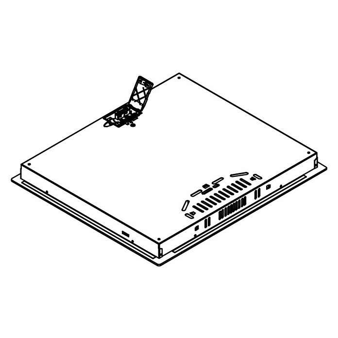 Respekta Küchenzeile KB270ENWPCBreite: 270 cm, Rahmenloses Glaskeramikkochfeld, Mit Elektrogeräten, Weiß Sketch