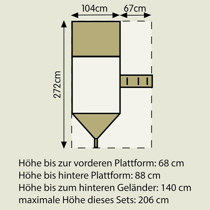 TP Toys Klettergerüst Piratenschiff Galleon (272 x 171 x 206 cm, Holz) | BAUHAUS