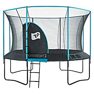 TP Toys Trampolin Genius 12 (Durchmesser: 366 cm, Schwarz/Blau)