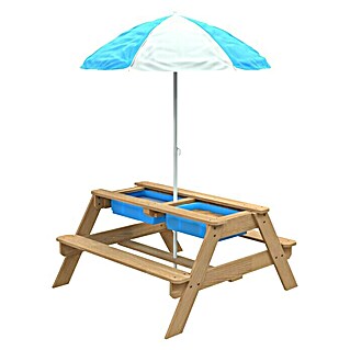 TP Toys Kinder-Picknicktisch (L x B x H: 95 x 97 x 170 cm, Holz)