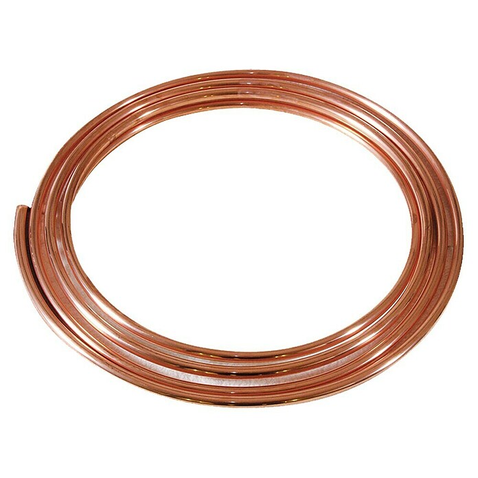 Tubo de cobre en rollo (15 mm, Largo: 5 m)