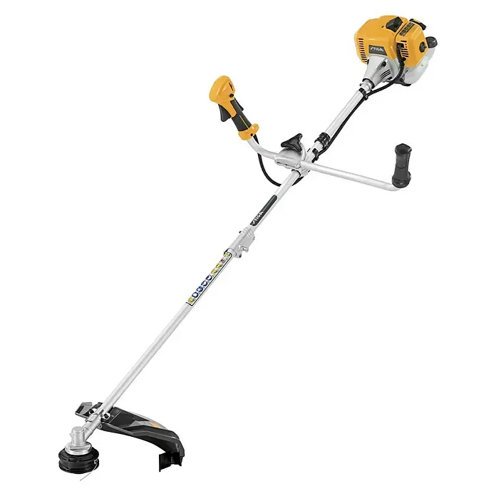 Stiga Benzin-Motorsense BC 330 AB - 700 W, Schnittbreite Faden: 43 cm, Schnittbreite Messer: 25,5 cm - Freischneider der Marke STIGA, ideal für die Gartenpflege und zum Schneiden von Gras und Gestrüpp.