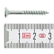 Profi Depot Tornillo tirafondo VZ (Ø x L: 3,5 x 30 mm, 200 uds., Galvanizado, Ranura en forma de cruz Pozidriv)