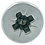 Profi Depot Tornillo tirafondo VZ (Ø x L: 3 x 25 mm, 200 uds., Galvanizado, Ranura en forma de cruz Pozidriv)