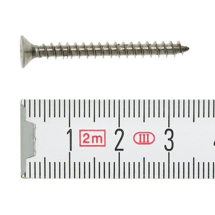 Profi Depot Spanplattenschraube A2 (Durchmesser: 3,5 mm, Länge: 35 mm, Edelstahl, TX für TORX-Antriebe, Vollgewinde, 200 Stk.)