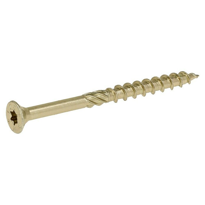 Profi Depot Tornillo para madera TX (Diámetro: 8 mm, Largo: 100 mm, Cabezal avellanado, TX para accionamientos TORX, 50 uds.)