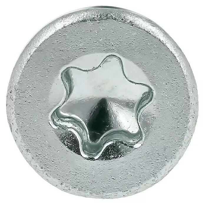 Profi Depot Spanplattenschraube VZ - Ø x L: 4,5 x 35 mm, 500 Stk., Verzinkt - Silberner Metallschraubenkopf mit sternförmigem Antrieb.