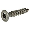 Profi Depot Tornillo tirafondo A2 (Diámetro: 3 mm, Largo: 16 mm, Acero inoxidable, TX para accionamientos TORX, Rosca completa, 200 uds.)