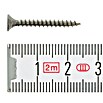 Profi Depot Tornillo tirafondo A2 (Diámetro: 3 mm, Largo: 25 mm, Acero inoxidable, TX para accionamientos TORX, Rosca completa, 200 uds.)