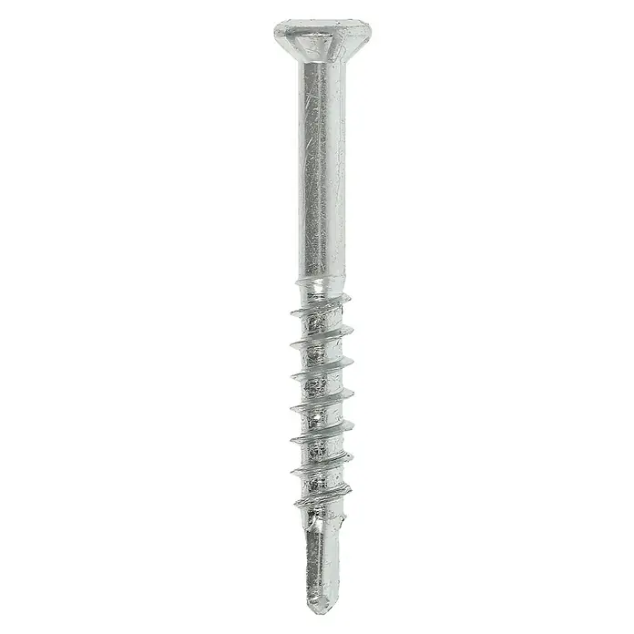 Profi Depot Dielenschraube VZ TX - Durchmesser: 3,2 mm, Länge: 30 mm, TX für TORX-Antriebe, 200 Stk. - Nahaufnahme einer einzelnen Senkkopfschraube mit scharfem Gewinde und glänzender Oberfläche, ideal für Holz- und Trockenbauarbeiten.