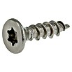 Profi Depot Spanplattenschraube A2 (Durchmesser: 4 mm, Länge: 16 mm, Edelstahl, TX für TORX-Antriebe, Vollgewinde, 200 Stk.)