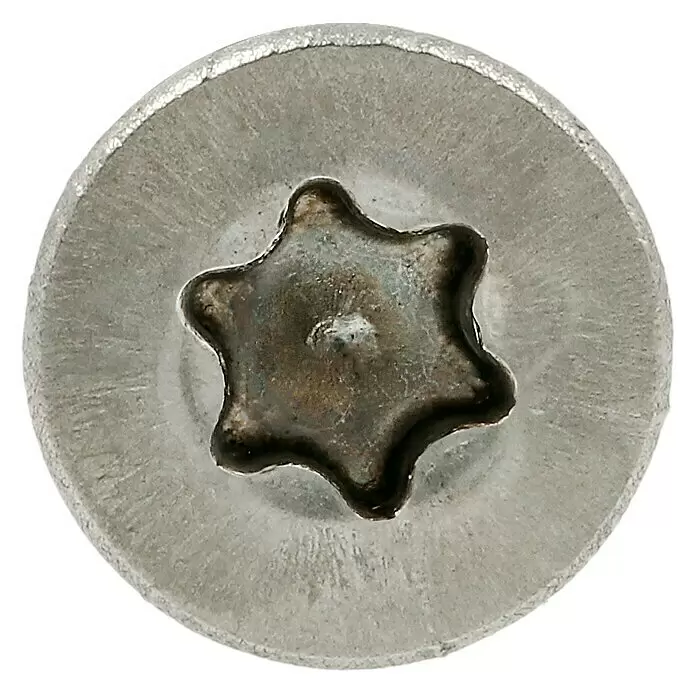 Profi Depot Spanplattenschraube A2 - Durchmesser: 4 mm, Länge: 16 mm, Edelstahl, TX für TORX-Antriebe, Vollgewinde, 200 Stk. - Detailaufnahme