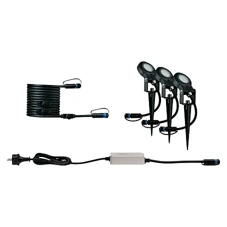 Paulmann Plug & Shine Basis-Set LED-Gartenstrahler Sting insektenfreundlich