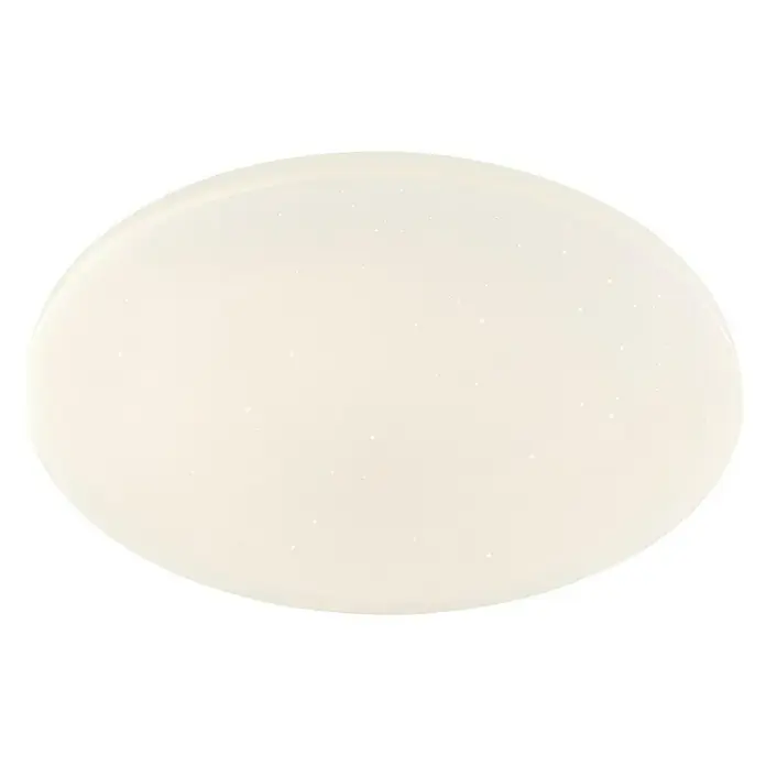 Globo LED-Deckenleuchte rund Sajama - Ø x H: 54 cm x 76 mm, 30 W - Runde Deckenleuchte mit cremefarbenem Schirm und funkelnden Akzenten für eine sanfte und elegante Beleuchtung.