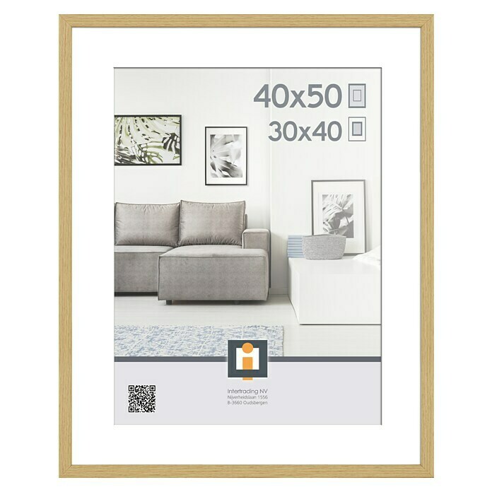 Intertrading Fotolijst Madrid (Natuurlijk eik, Kunststof, 50 x 40 cm) | BAUHAUS