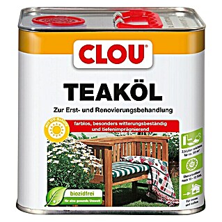 Clou Teak-Öl (2,5 l, Naturgetönt/Farblos)