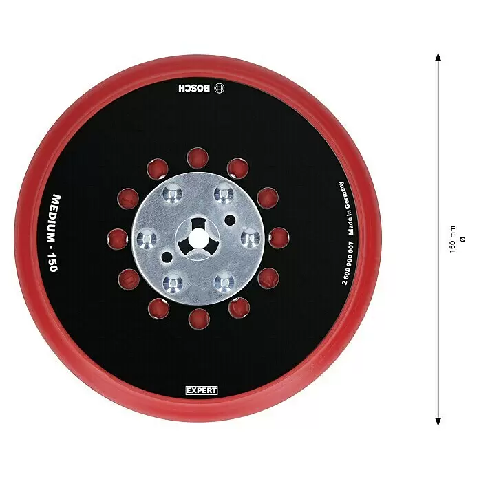 Bosch Expert Stützteller Multihole150 mm, Gelocht, Passend für: Exzenterschleifer