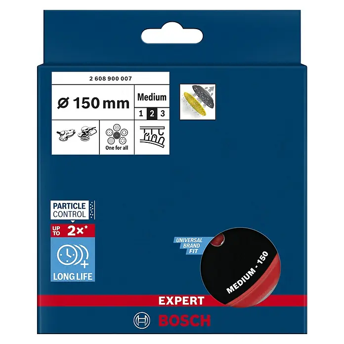 Bosch Expert Stützteller Multihole150 mm, Gelocht, Passend für: Exzenterschleifer