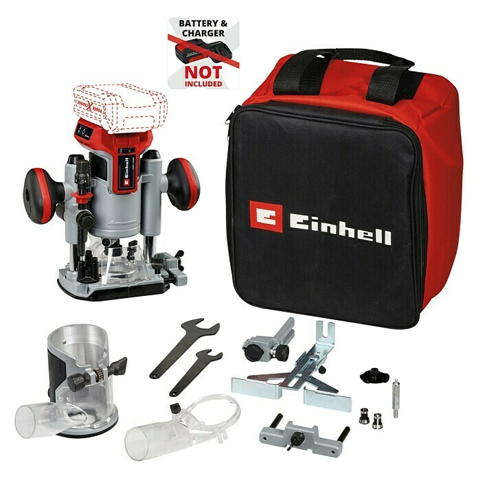 Einhell Power X-Change Akku-Kombifräse TP-RO 18 Set Li BL - Solo40 mm Diagonal View