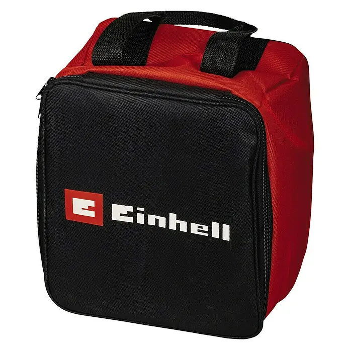 Einhell Professional PXC 18V Fresadora combinada de batería TP-RO 18 Set Li BL - 18 V, Sin batería - Bolsa de herramientas negra y roja con el logotipo de Einhell, ideal para guardar y transportar herramientas y accesorios.