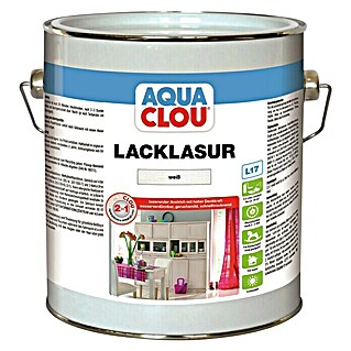 Clou Aqua Combi Lacklasur (Weiß, 2,5 l, Seidenmatt)