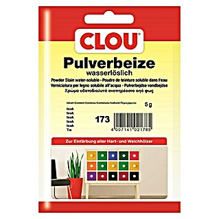 Clou Holzbeize Pulverbeize (Teak, 5 g, Geeignet für: Alle Holzarten)