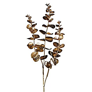 Kunstpflanze Eukalyptus (Kunststoff, Länge: 72 cm, Gold)