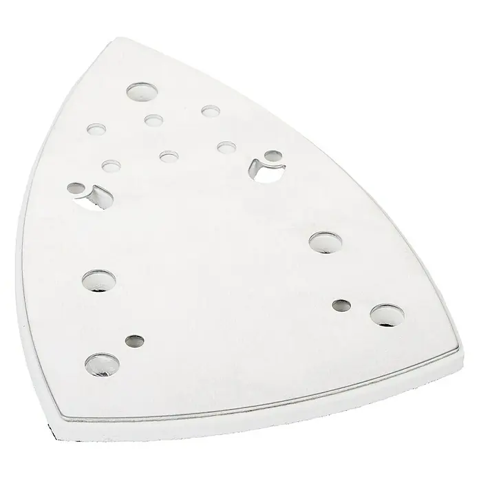 Bosch Schleifplatte100 x 150 mm, 1 Stk. - Dreieckige Schleifpapierunterlage mit Löchern für eine optimale Staubabsaugung bei Schleifarbeiten.