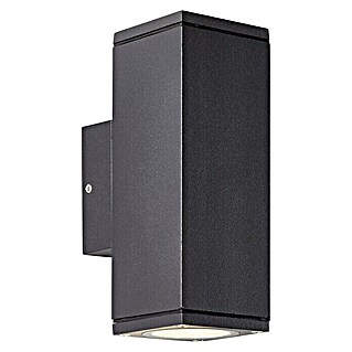 Brilliant Außenwandleuchte Hally (60 W, 9,3 x 6,3 x 15,5 cm, Anthrazit, IP44)