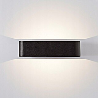 Brilliant LED-Außenwandleuchte Golda (7 W, 13,1 x 22 x 5,5 cm, Schwarz, IP54)