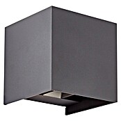 Brilliant LED-Außenwandleuchte Hilly (6,5 W, 10 x 10 x 10 cm, Dunkelgrau, IP44) | BAUHAUS