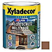 Xyladecor Langzeitschutz-Holzlasur Alpin (Kastanie, 1 l, Seidenglänzend, Lösemittelbasiert)