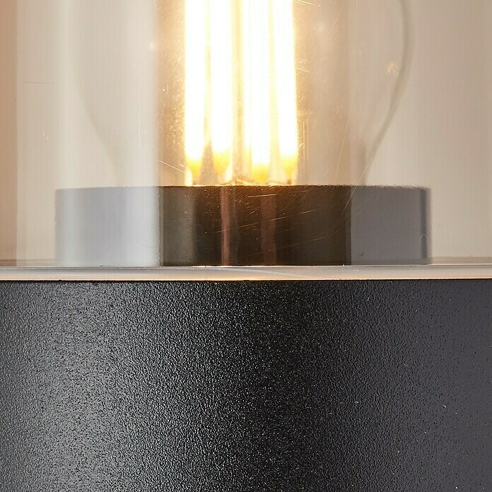 Brilliant Außenwandleuchte Sergioro (40 W, 12,5 x 9 x 20,2 cm, Schwarz matt,  IP44) | BAUHAUS