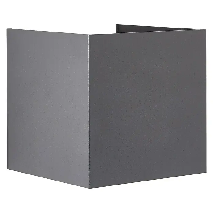Brilliant LED-Außenwandleuchte Hilly - 6,5 W, 10 x 10 x 10 cm, Dunkelgrau, IP44 - Stilvolle Wandleuchte aus Metall in dunklem Grau, die ein modernes und minimalistisches Design für Innenräume bietet.