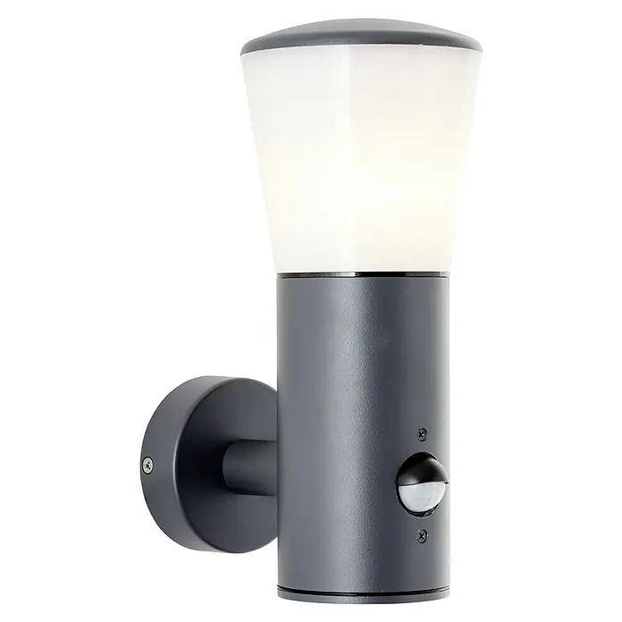 Brilliant Sensor-Außenleuchte Cliffi - 20 W, 16 x 10,5 x 24 cm, Anthrazit, IP44 - Moderne Außenwandleuchte mit Bewegungsmelder für den Außenbereich, stilvoll und funktional. Die Leuchte sorgt für Sicherheit rund ums Haus.
