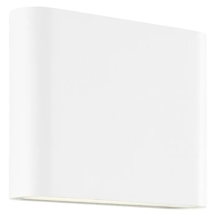 Brilliant LED-Außenwandleuchte Welbie - 7 W, 2,9 x 11,5 x 9 cm, Weiß, IP54 - Weiße Wandleuchte mit sanften Rundungen für eine moderne Beleuchtung.