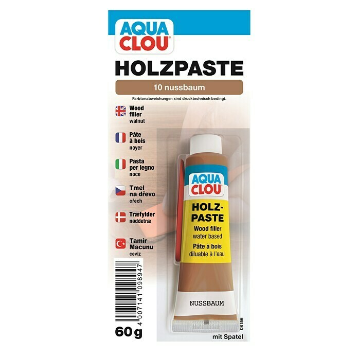 Clou Aqua Holzpaste (Nussbaum, 50 g)