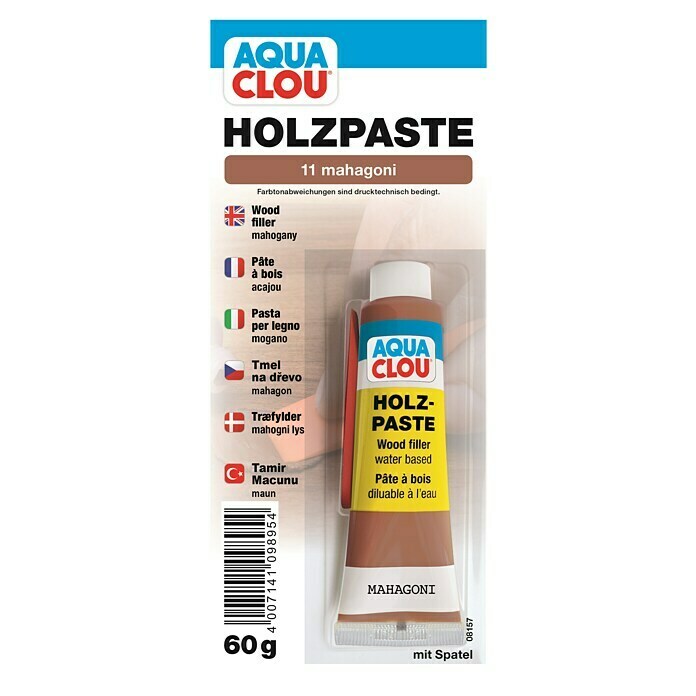 Clou Aqua Holzpaste (Mahagoni, 50 g)