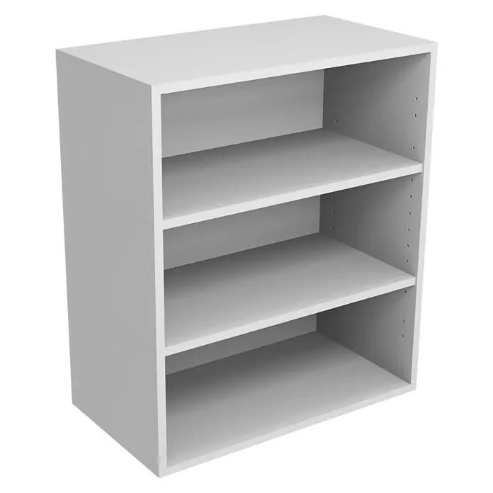 Mueble alto de cocina casco - An x Pr x Al: 45 x 33 x 70 cm - Librería blanca con tres estantes. Esta estantería ofrece un amplio espacio de almacenamiento para libros, artículos decorativos y otras pertenencias en su hogar.