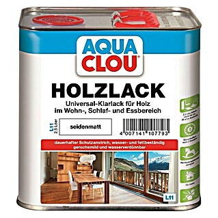 Clou Aqua Holzlack L 11 (Seidenmatt, 2,5 l, Farblos)