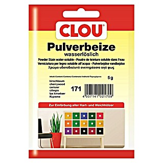 Clou Holzbeize Pulverbeize (Kirschbaum, 5 g, Geeignet für: Alle Holzarten)