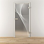 Diamond Doors Glasdrehtür 623 (709 x 1.972 mm, DIN Anschlag: Rechts, Milchglas) | BAUHAUS