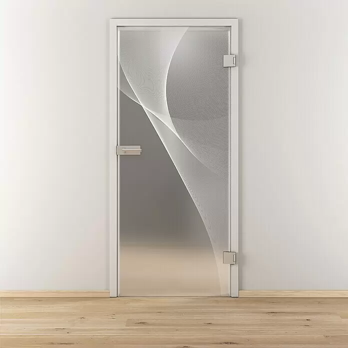 Diamond Doors Glasdrehtür 623 - 834 x 1.972 mm, DIN Anschlag: Rechts, Milchglas - Stimmungsaufnahme